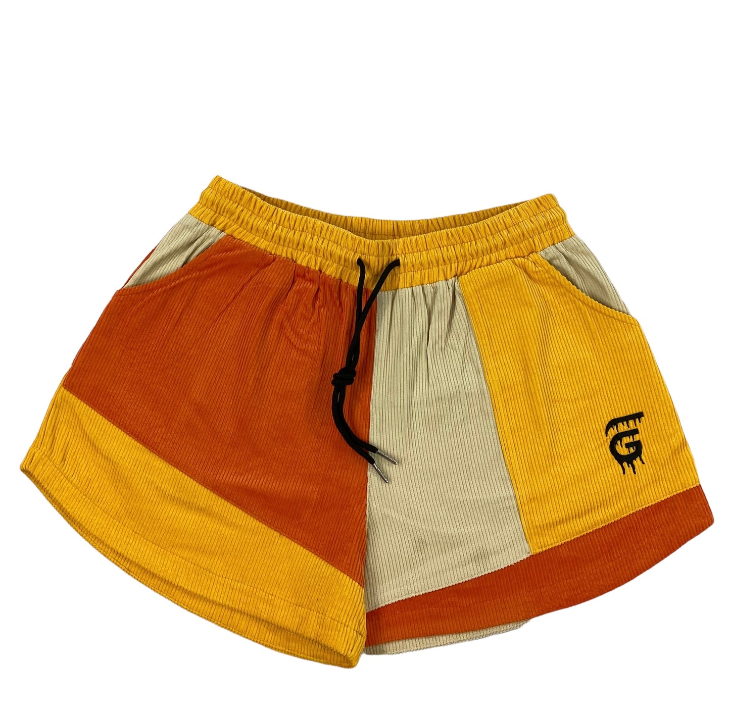 WOMEN'S CROSSPATCH SHORTS - ORANGE/YELLOW